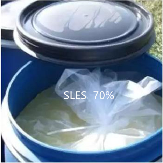 CAS 68585-34-2 Sodium Laureth Ether Sulfate 70% Cleansing Emulsifying  SLES  70